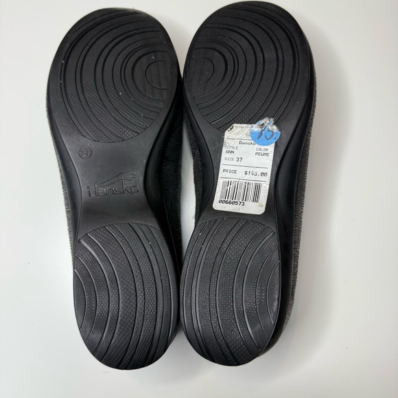 Dansko Ann Style Metallic Black Flats Size 37 EUC, only worn a couple times - Picture 3 of 7